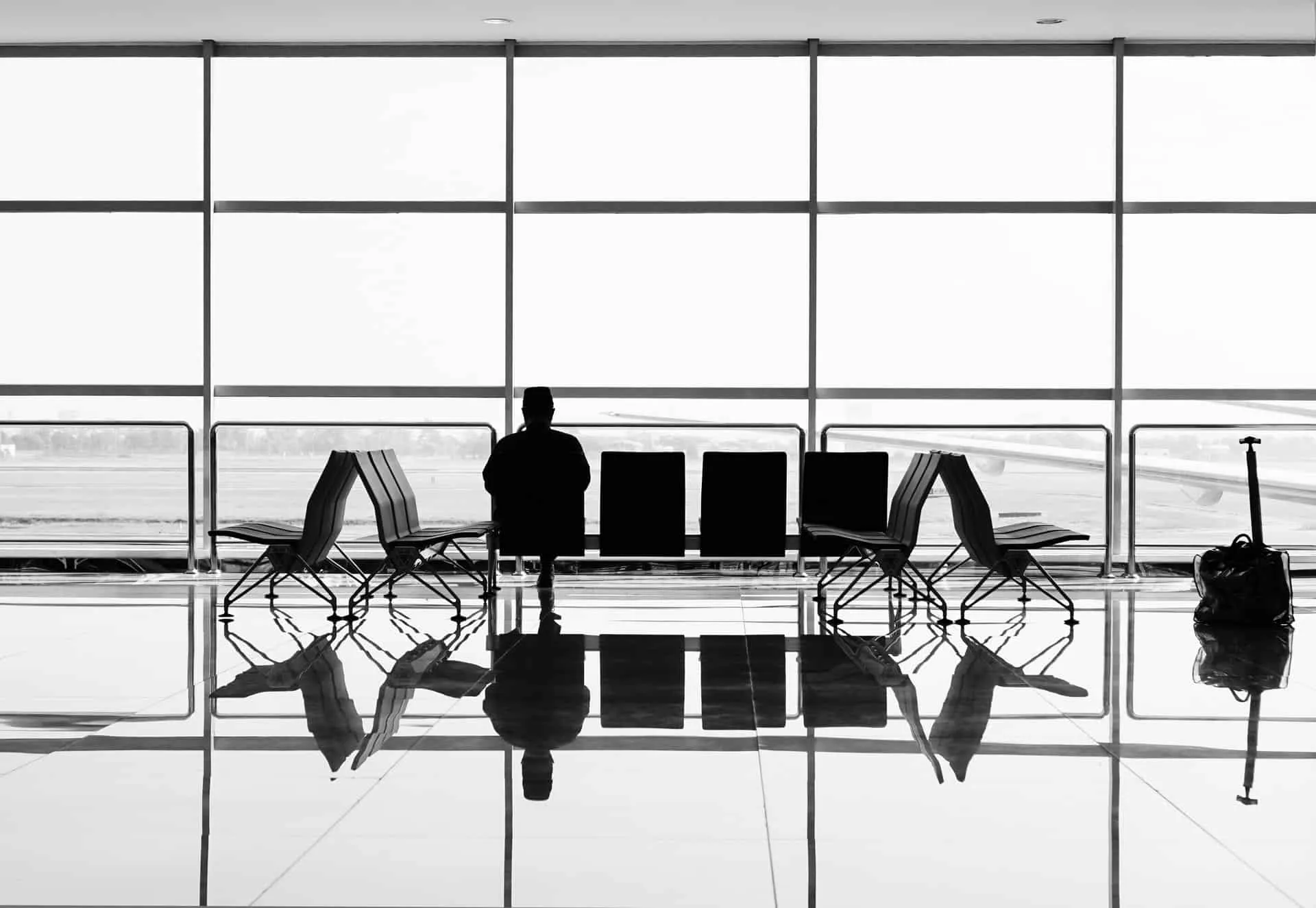 Voyageurs à l'aéroport